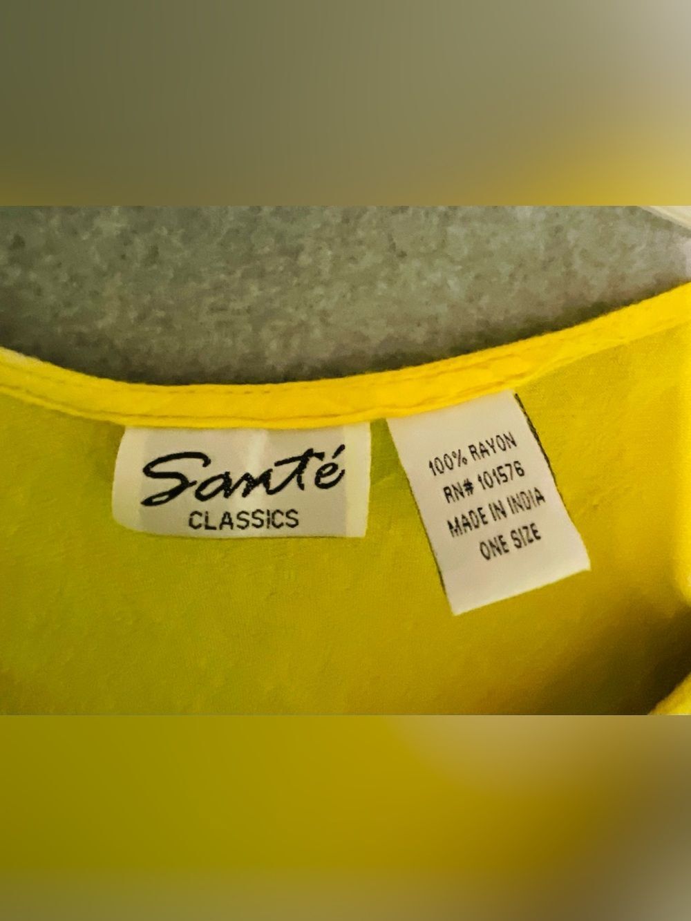 Sante classic Vibrant Tie-Dye Swing Tunic — Yellow, Purple, Red, Lime Sz OS - Picture 8 of 11